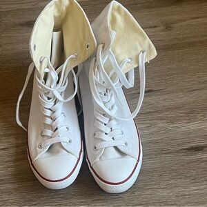Converse White Athletic High-Top Sneakers